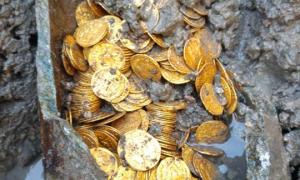 Знайдено кілька сотень золотих монет епохи пізнього Риму 