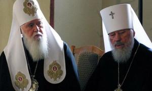 Настоятеля УПЦ МП Володимира з 75-літтям поздоровив патріарх Філарет