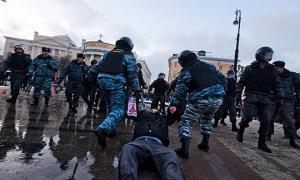 В результаті сутичок у Москві затримали близько 1300 чоловік