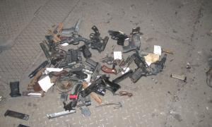 Зброю переплавили на казани та решітки