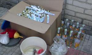 На Волині ліквідували підпільний цех із виробництва горілки-фальсифікату