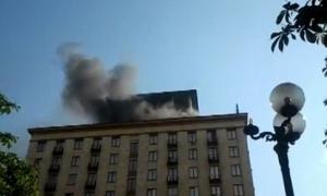 У Києві сталась пожежа в готелі «Україна»