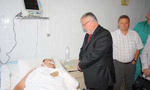 Клімчук у Нововолинську відвідав травмованих шахтарів