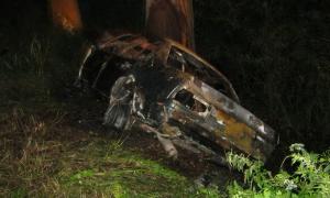 В автокатастрофі згоріли троє люди