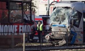 У Польщі зіткнулися три трамваї