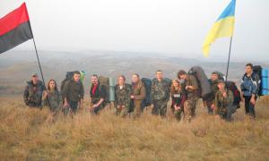 Молоді націоналісти пройшли місцями Холодноярівської республіки