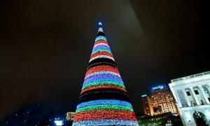 Новорічну ялинку в Києві визнали кращою у Східній Європі