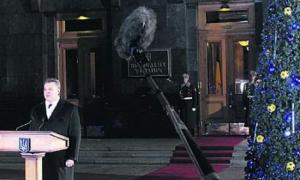 Янукович записав новорічну промову з першого дубля