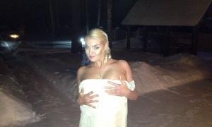 Волочкова роздягнулась на 30-градусному морозі