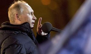 Путін зі сльозами на очах подякував росіянам за «правильний вибір»