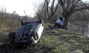 Після зіткнення дві машини ледь не звалились у Стир