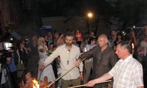 З вогнем і мечами відгуляли ніч у Луцькому замку