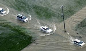 У Японії нова біда — сильні зливи, що спричинили повінь 