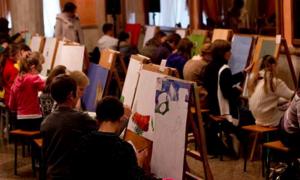 У Луцьку 50 художників дві години малювали на тему УПА і козацтва