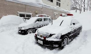 Японський острів Хокайдо засипає снігом