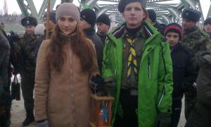 Луцькі пластуни привезли Вифлеємський вогонь миру