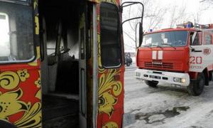 У Херсоні палав тролейбус із пасажирами