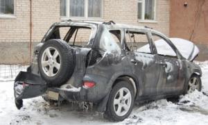 У Луцьку спалили автівку бізнесмена