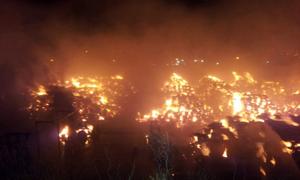 На фабриці в Бірмінгемі горить 10 тисяч тонн картону