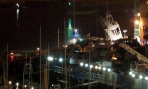 У Генуї судно зіткнулося з диспетчерською вишкою