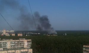 У Києві палали два корпуси готельного комплексу