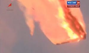 Російська ракета-носій вибухнула на першій хвилині старту