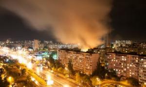 В Києві уночі горів ринок Оболонь