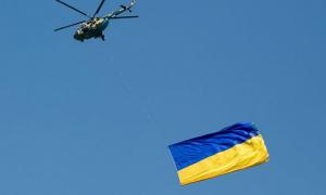 У небі над Львовом політав гігантський прапор України