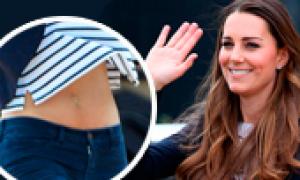 Кейт Міддлтон похизувалася пласким животиком