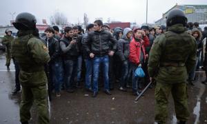 На московському ринку затримали тисячу нелегальних мігрантів