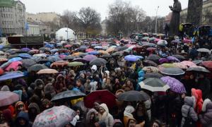 У Львові студентський Євромайдан зібрав майже 12 тисяч мітингувальників