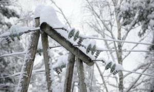 Через мокрий сніг і сильний вітер знеструмлено населені пункти в 10 областях