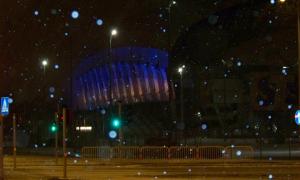 Стадіон у Познані став жовто-блакитним