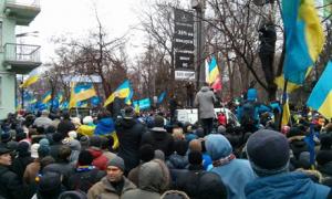 Євромайданівці заблокували мітинг прихильників ПР