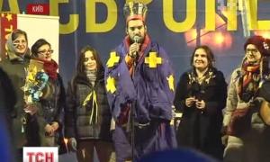 На Євромайдан завітав «революційний Миколай»
