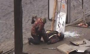 У Мережі з’явилося страшне відео, як розстрілювали активістів у Києві