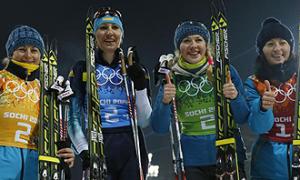 Українські біатлоністки здобули «золото» на Олімпіаді в Сочі