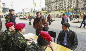 У Києві організовано тимчасовий пункт набору добровольців до лав Нацгвардії 