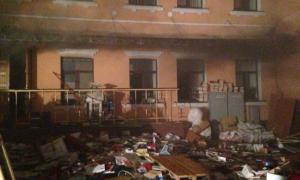 Вогнеборці вважають, що київський офіс комуністів хтось підпалив