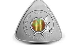 Канадська монета має форму гітарного медіатора    