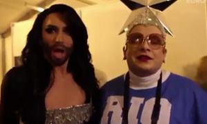 Сердючка поспілкувалася з Кончітою Вурст (відео)