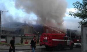У Донецьку горить палац спорту «Дружба»