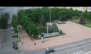 У Луганську випущено ракетний залп по будівлі ОДА