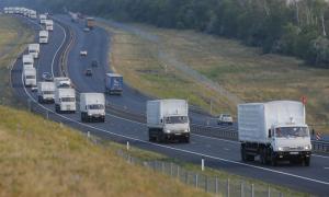 Російську гуманітарку супроводжують колишні військові та гелікоптери