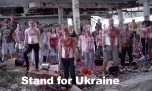 Студенти Литви влаштували «кривавий» Ice Bucket на підтримку України (відео)