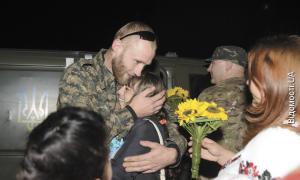 У Луцьку зустріли добровольців, що повернулись із зони АТО