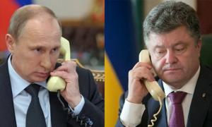 Порошенко і Путін поговорили по телефону про газ і мир на Донбасі