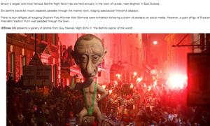 Британці спалили гігантське опудало Путіна