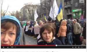 Fb: «Ватниця» за 30 гривень збирає «безкоштовні» мітинги бюджетників