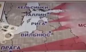Російське ТБ зняло ролик, як путінські війська захоплюють всю Європу (відео)